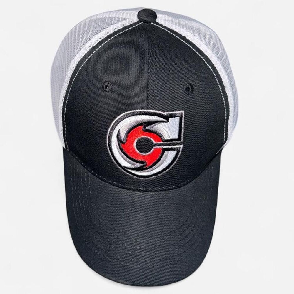 Cincinnati Cyclones Hockey Black and White Mesh Snapback Hat, NWOT